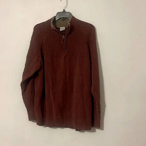 Men’s Columbia Burgundy 1/4 zip sweater